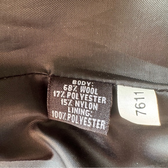 Dimiri Cropped Short Sleeve Portrait Collar Rosette Wool Blend Coat Size XL - Picture 6 of 12